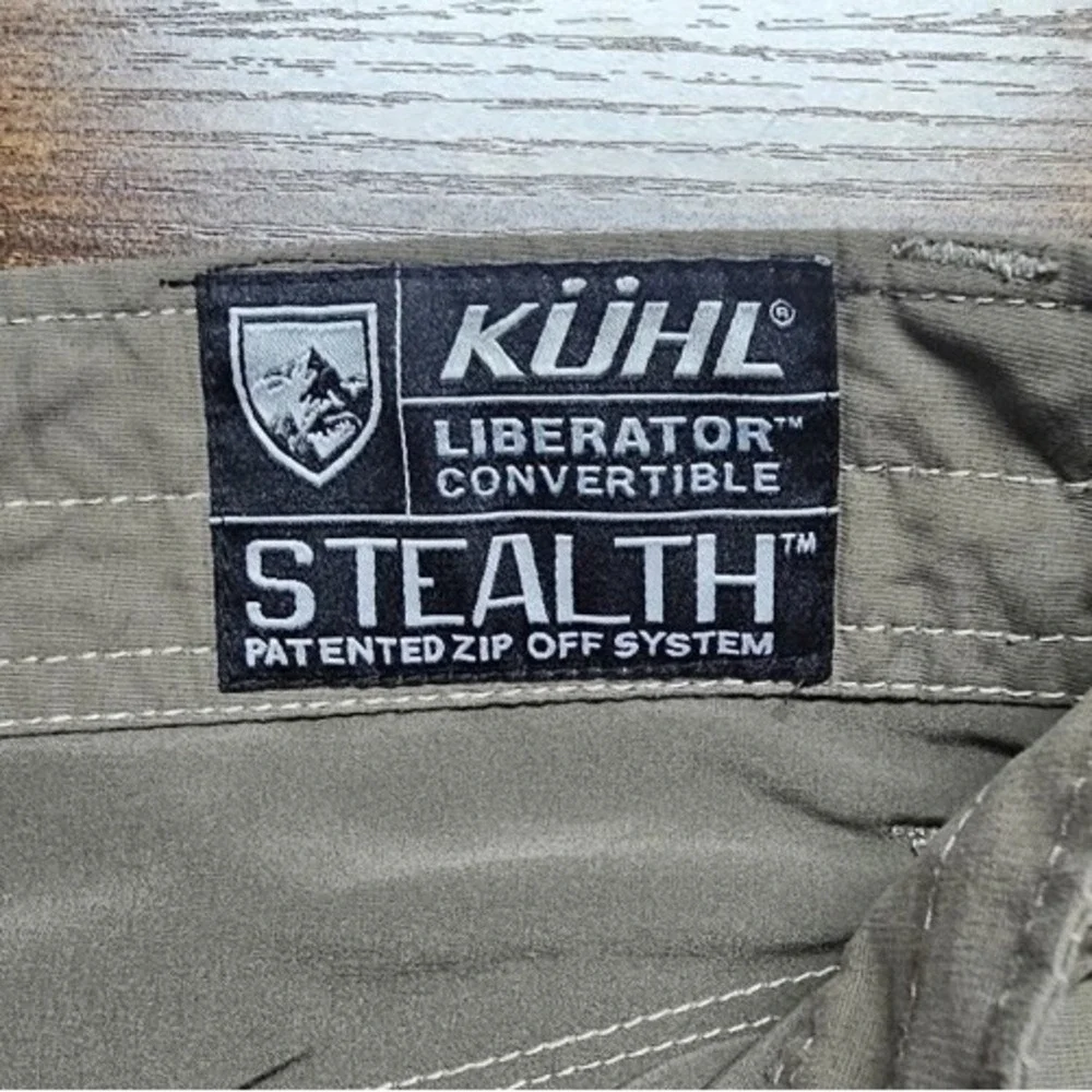 Kuhl Stealth Liberator Convertible Hiking Pants Shorts Men's 30x34 Beige Cargo